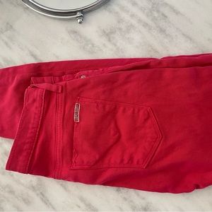 HUDSON RED JEANS ROLL CUFF